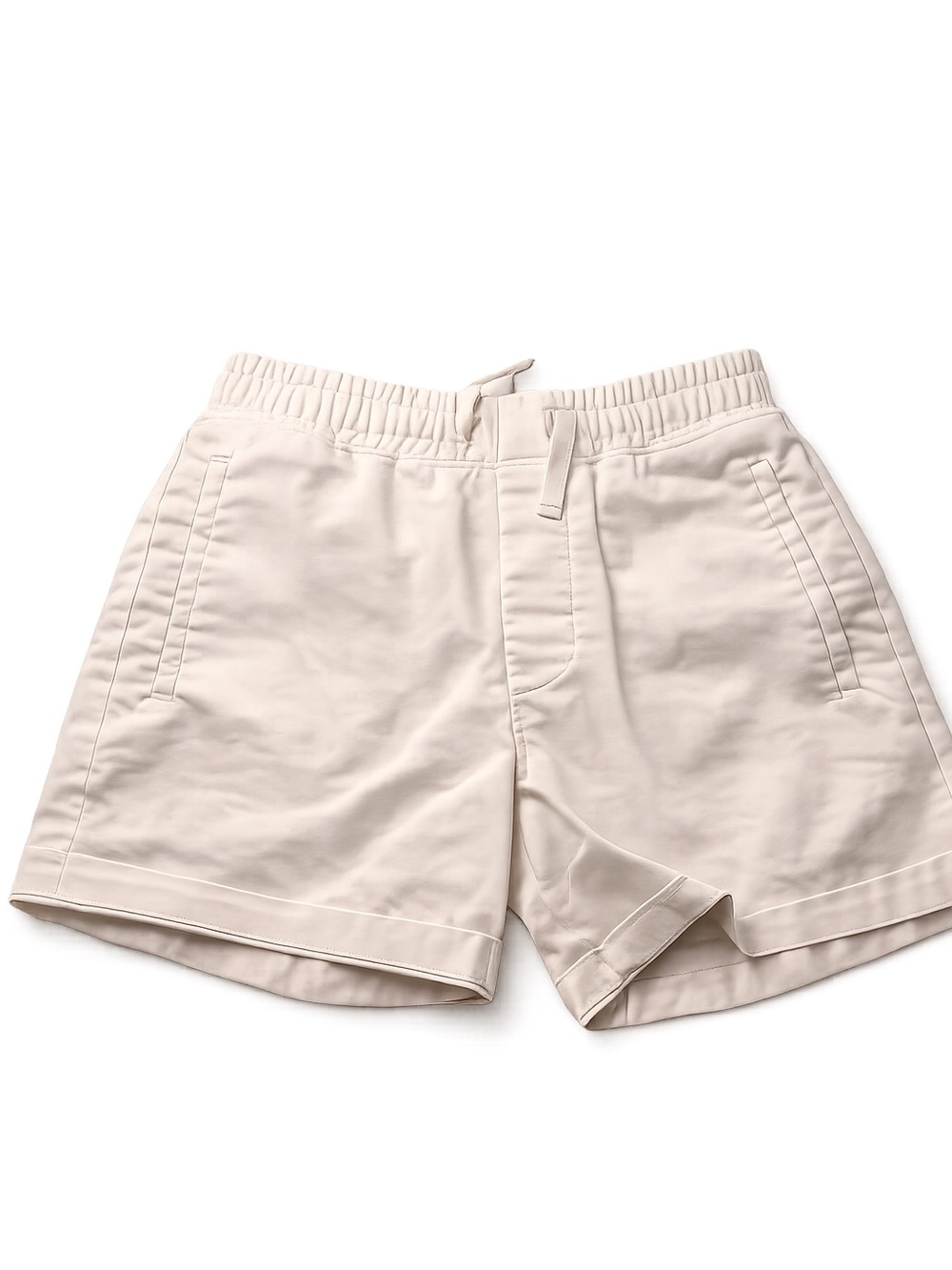 abercrombie kids Beige Elastic-Waist Casual Shorts